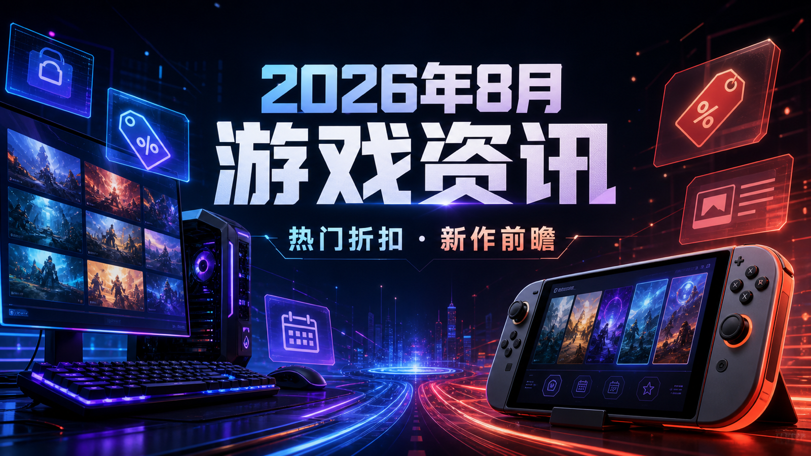 2026年8月游戏资讯：Steam与Switch 2折扣及新作前瞻-玩家部落